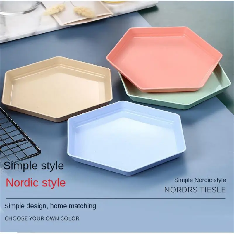 Fruit plate Wooden tableware 1/2PCS Dessert Snack Plate Double Modern Wood Food-grade Multifunctional New Year Fruit Plate Pallet Wooden Tableware
