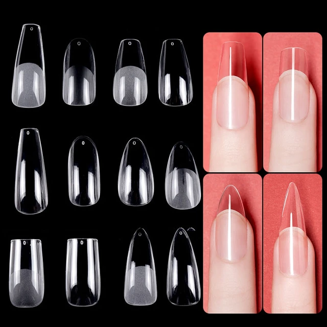 GetUSCart- BTArtboxnails Soft Gel Nail Tips - 150pcs Medium Almond French  Tip Press on Nails Nude Acrylic Nail Tips Kit Fake Nails Supplies Glue on  Nails Extension Tips French Tip Nail for