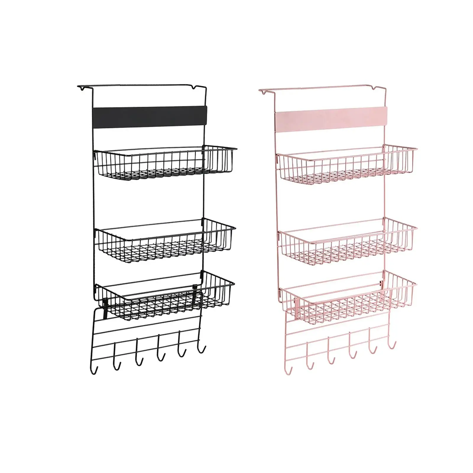

Over The Door Pantry Organizer Spice Rack Organizer Large Capacity Metal Door Shelf Seasoning Shelves for Bedroom Kitchen