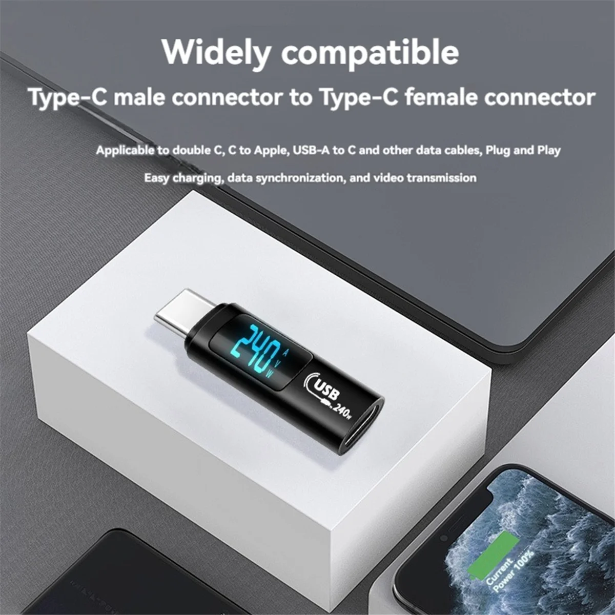 B03B-USB 2.0 ÷ OTG  240W  ÷ Type-C  OTG  40Gbps    
