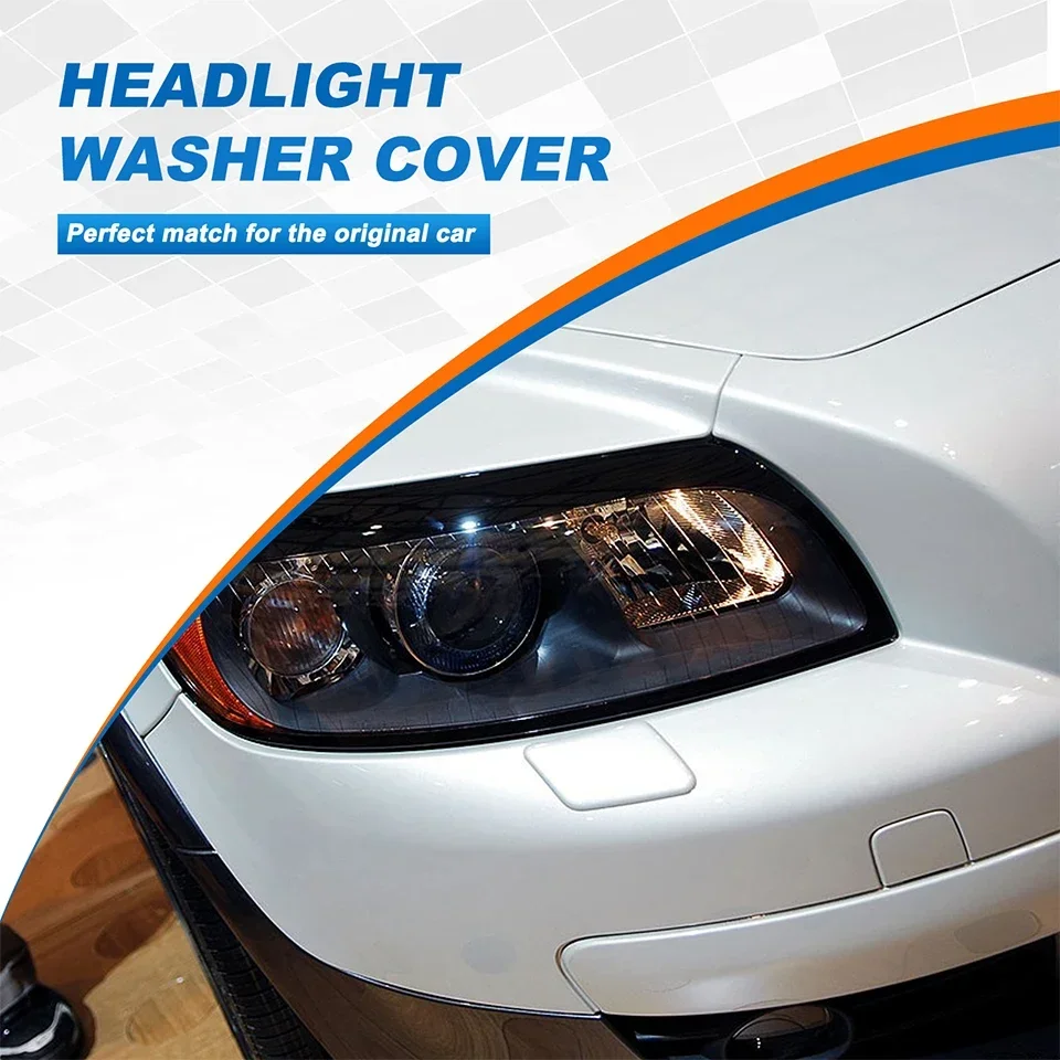 Car Front Bumper Headlight Washer Nozzle Cover Cap For Volvo C30 2008 2009 2010 30655933/30655934 Headlamp Cleaner Spray Jet Lid