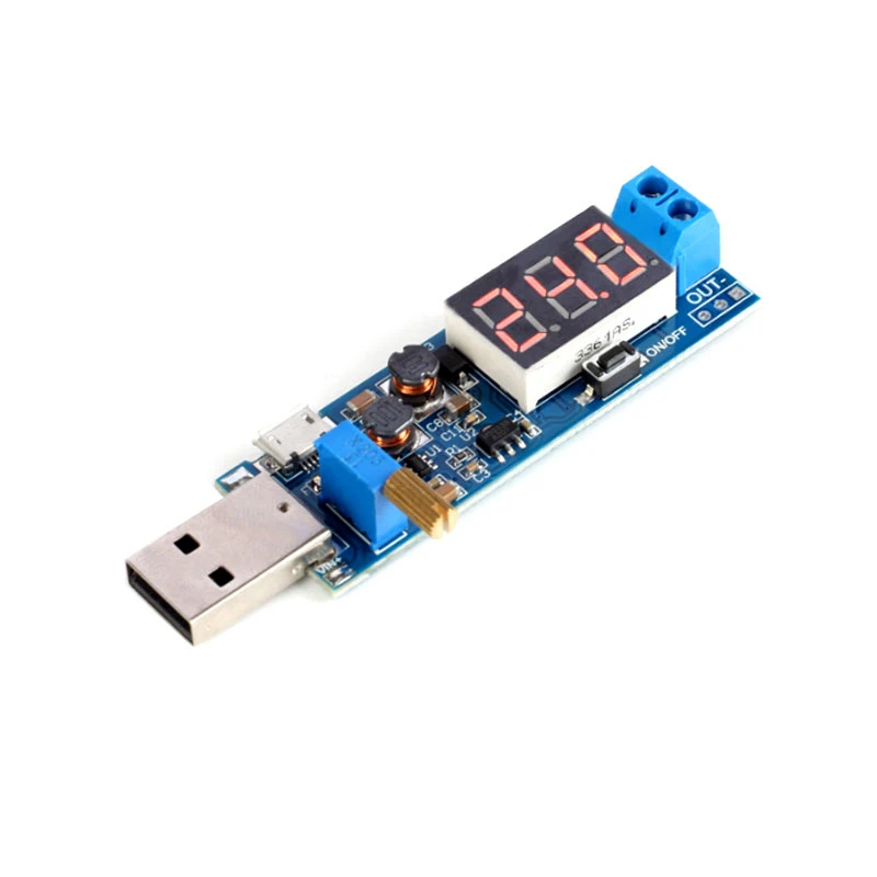 Stlxy DC-DC USB 스텝 업 다운 전원 공급 장치 모듈, 조정 가능한 부스트 벅 컨버터, 출력 DC 1.2V-24V, 5V 3.5V, 12V