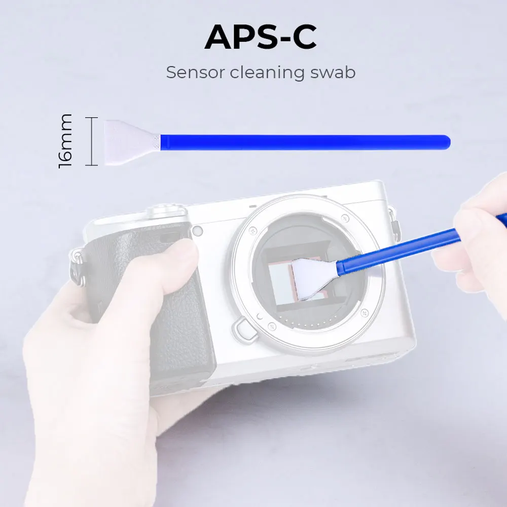 

K&F Concept Cleaning Stick Sensor Cleaning Swab Full-Frame Sensor APS-C Full Frame Clean Stick for Nikon Canon Sony Fuji Leica