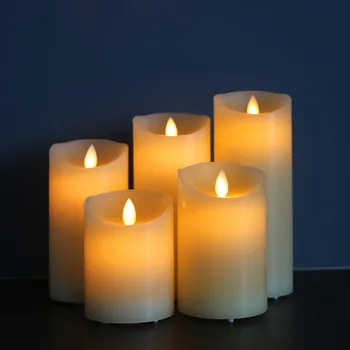 12.5cm Led Électronique Bougie Lumière Ménage Sans Fumée Éclairage D'anniversaire Hôtel Décoration De Mariage 1