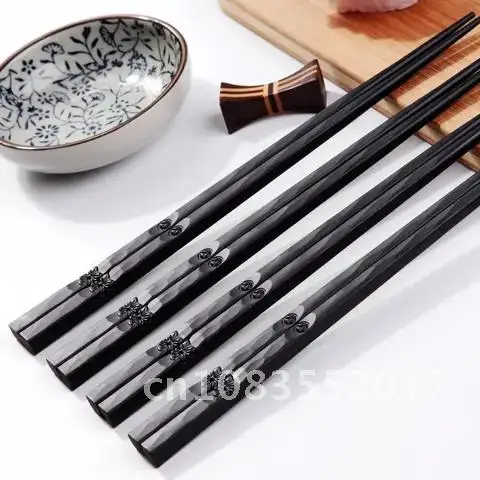 

Tableware Kitchen Tools Gift Chopsticks Japanese Chinese Non Slip Pair Food sticks Reusable Sushi