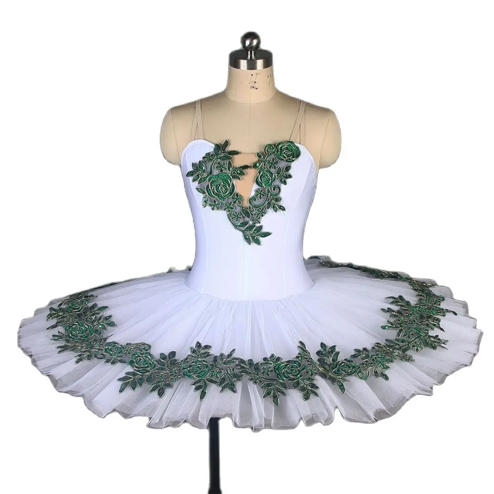 

Dance Favourite Ballet Tutus BLL112 White Spandex Bodice Tutu Pre-professional Ballet Tutu For Competition