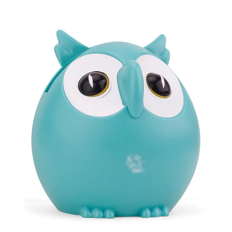 1pcs Creative Plastic Cute Owl Music Box Household Decor Ornaments Phone Glasses Card Storage Rack Kid Xmas Birthday Gift Random