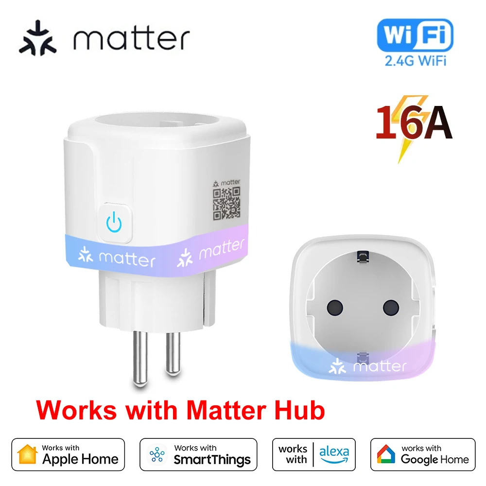 Smart WiFi Mini Plug with APP Control for Home Appliance Automation
