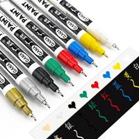 Permanent Paint Pens set for Rock Painting, Stone, Ceramic, Glass, Wood, Canvas 0.7mm Acrylic Paint Markers Extra-fine Tip 2