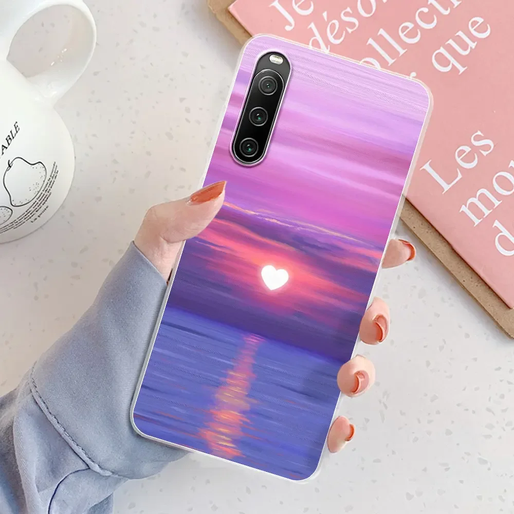 Custodia Silicone TPU Per Sony Xperia 10 IV – WILLIS – Trasparente Sfumato Antiurto