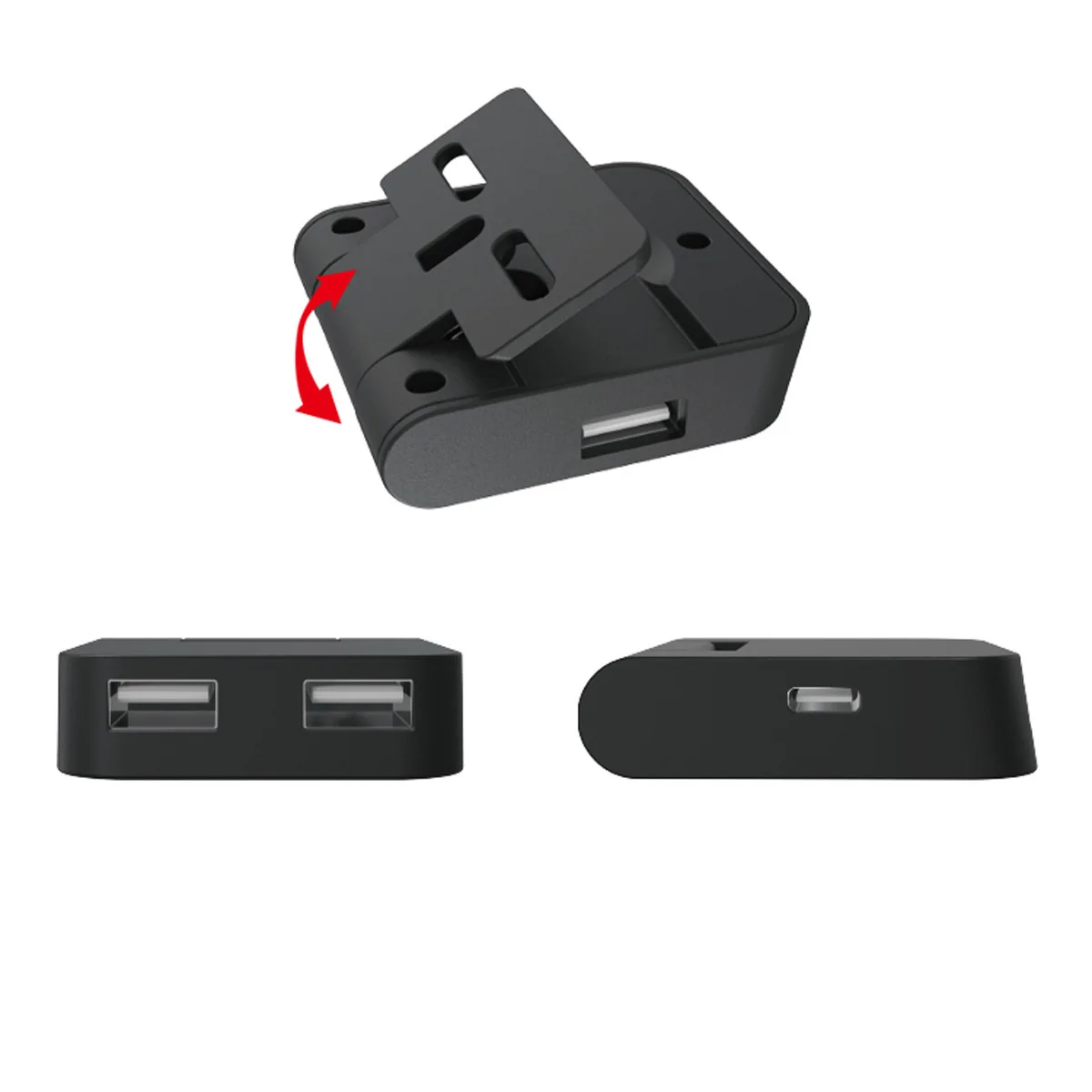 Nintendo 스위치 라이트 충전 스탠드(허브 2-in-1 충전 스테이션 스위치 충전 베이스 포함 USB 접이식 충전 도크 3개 포함)