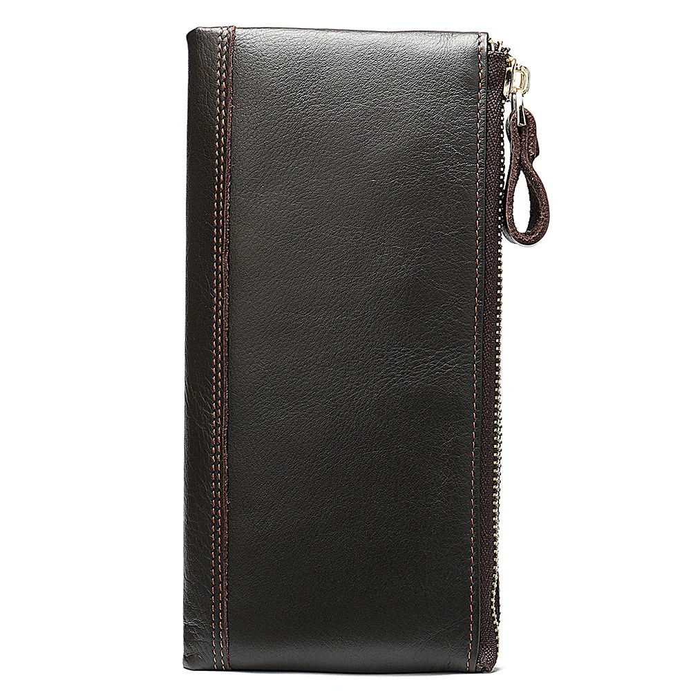 

Man Coin Purse New Versatile Men's Wallet Genuine Leather Long Multi Layered Zero Wallet Portable Multi Functional Handbag