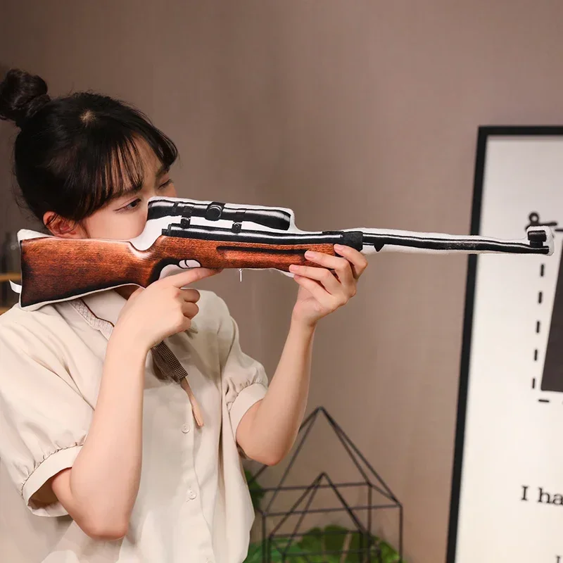 Realistic Battlefield Conventional Firearms Counter-strike Guns Plush Toy Children Game Doll Birthday Gift for Boyfriend