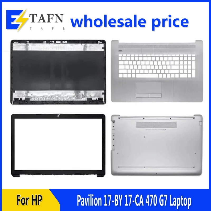 

Original New For HP Pavilion 17-BY 17-CA 470 G7 Laptop LCD Back Cover/Front Bezel/Palmrest/Bottom Case/Hinges Silver L22499-001