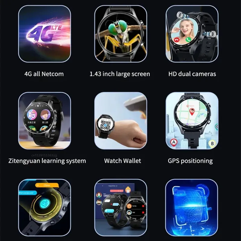 Ʈ ġ X700S 4G   HD 200W ī޶,  ȭ, GPS Ŵ AI    ÷̾,  Ʈġ