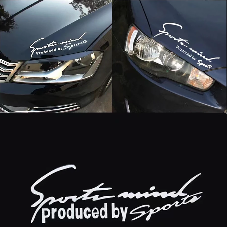 Car Accessories Car Sticker Car Reflective Stickers Sport Letter Universal Car Stickers Emblem Badge Decal Automobile Bonnet Car-Styling For Benz Audi Toyota BMW Benz Decoration