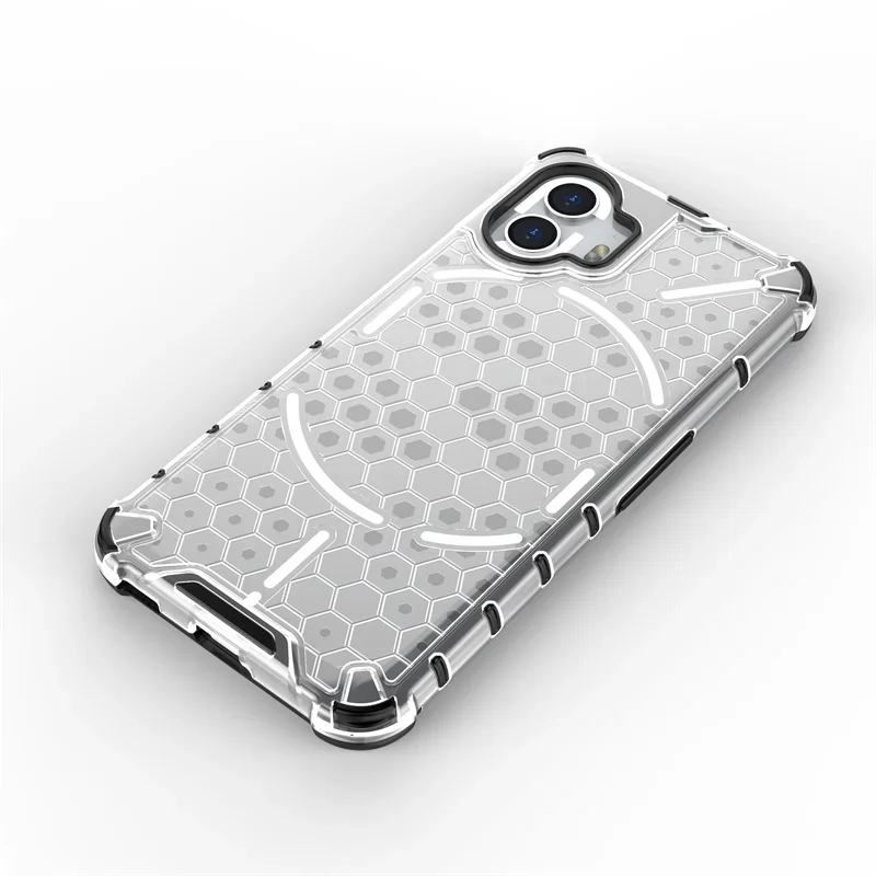 Luxury Transparent Shockproof Armor Case with Hard PC Back Cover
