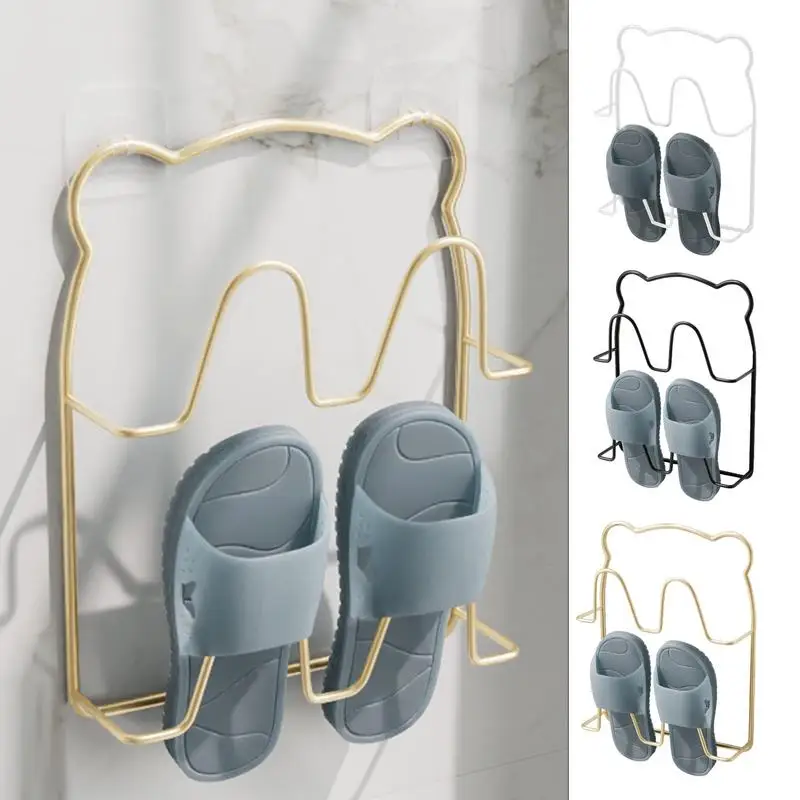 Wall Shoe Holder Adhesive Shoe Hangers Wall Mounted Slipper Rack Rack Hanger Flexible Multifunctional Sticky