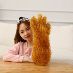 Gants longs en fourrure, griffe d'ours de dessin animé, mitaine d'halloween, doigt complet