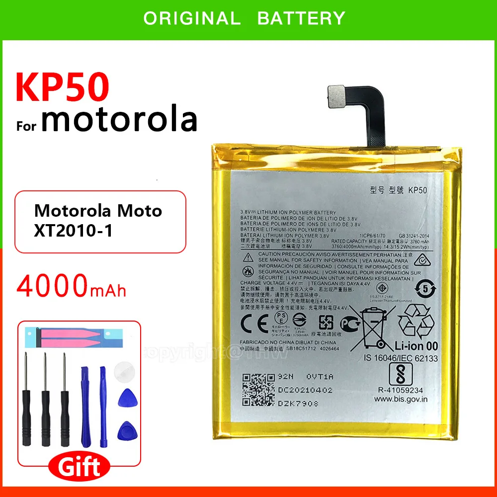 

New Genuine 100% KP50 Battery for Motorola XT2010-1, Moto One Zoom, Moto One Zoom Global, Moto One Zoom Global Dual SIM+tools