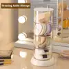 Desktop Cosmetic Organizer 360 Rotating Multi-Layer Dustproof Organizer Makeup Remover Swabs Beauty Eggs Jewelry Puff Organizer 2