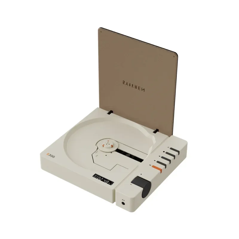 Syitren R300 CD Player Stylish Retro Portable Wireless Bluetooth HIFI Album Player Music Walkman Support Earphone Optical Outpu