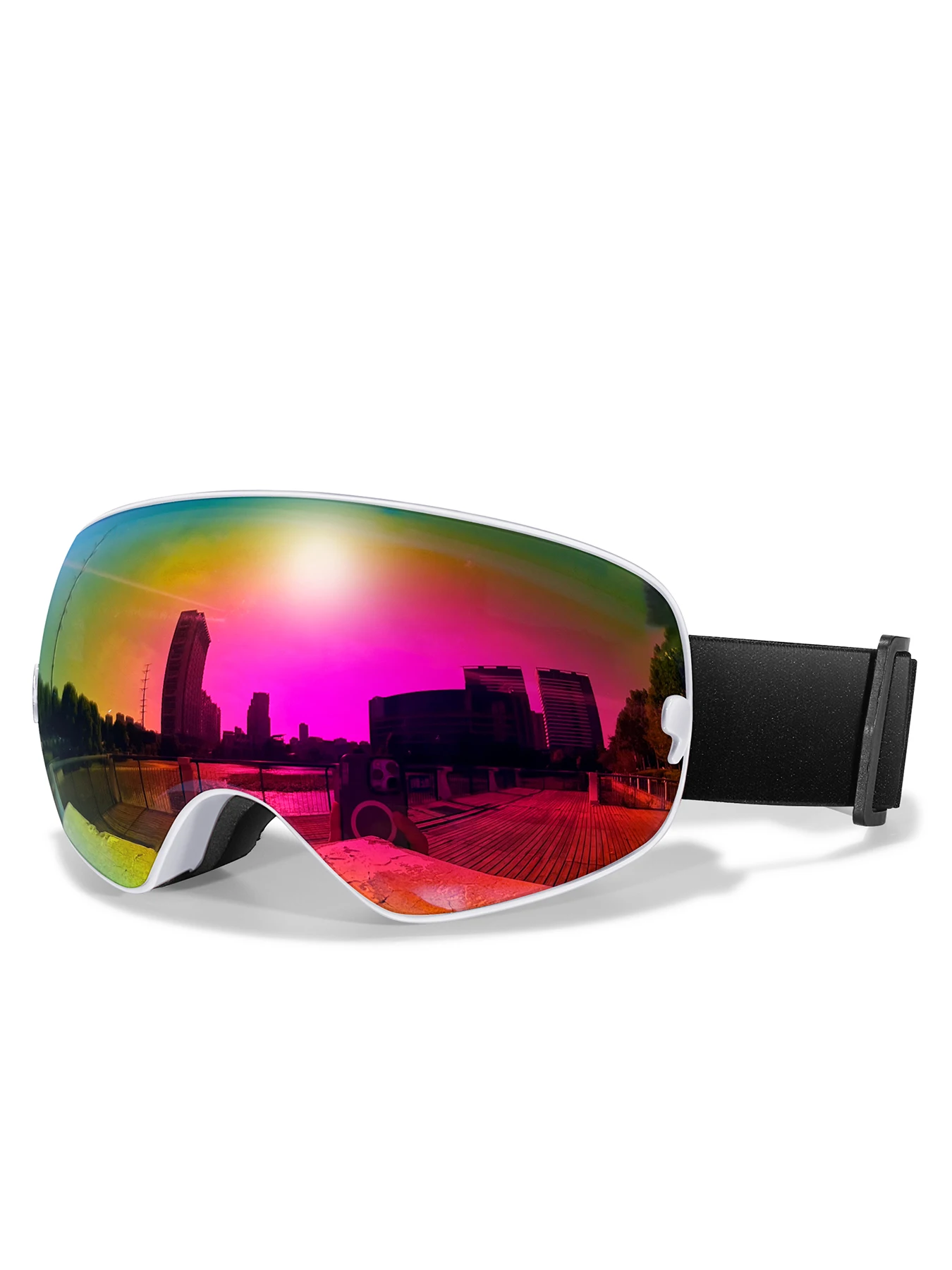 Winter Snow Ski Goggles Double Layers Anti-fog Classic Skiing Mask UV400 Big View Snowboard Snowmobile Glasses Unisex Free Box 2