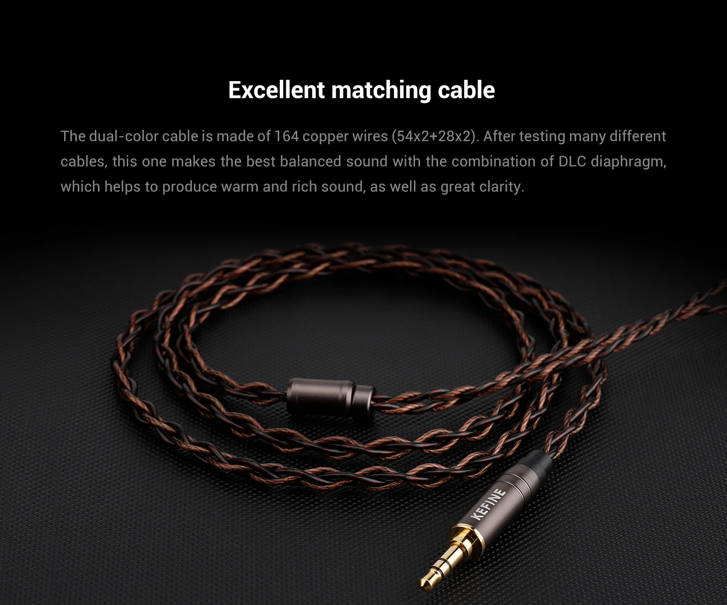 KEFINE Delci 10mm DLC+PU Diaphragm Dynamic Driver Hifi Wired IEM Earphones with CNC Metal & Detachable 0.78mm 2pin 3.5mm Cable 6