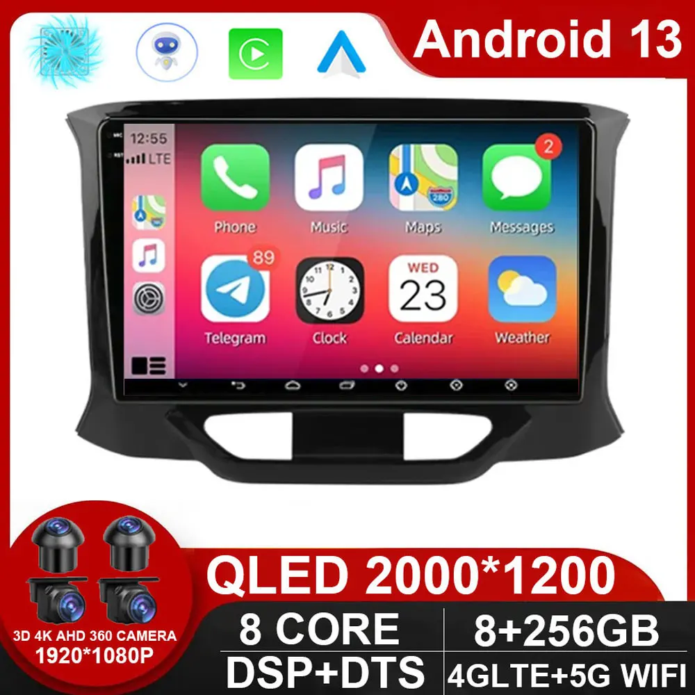 

Carplay Android 13 Car Stereo Radio Multimedia Video Player For LADA X Ray Xray 2015 - 2019 Navigation GPS Head Unit NO 2 Din