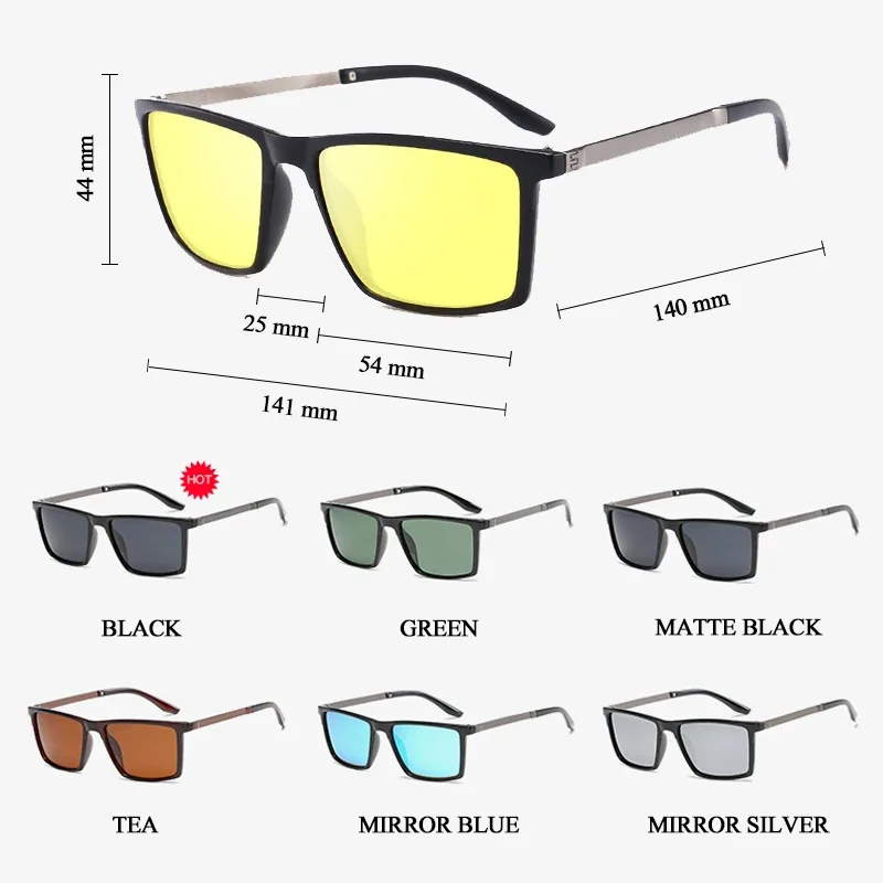 Anti-UV Night Vision Sunglasses Day Night Driving Glasses Sunglasses Men Fashion Outside Adult Eyewear Driver Driving Glasses night vision sunglasses driving glasses