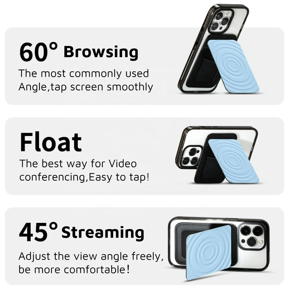 Multi-Functional Liquid Silicone Magnetic Wallet & Phone Stand with NFC Card Slot