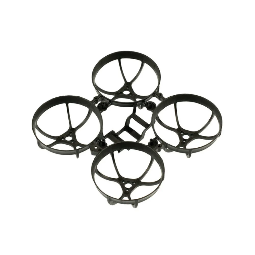 Détail du Cadre Drone FPV Micro 66mm Meteor65 Pro montrant les fixations moteur et le logement batterie