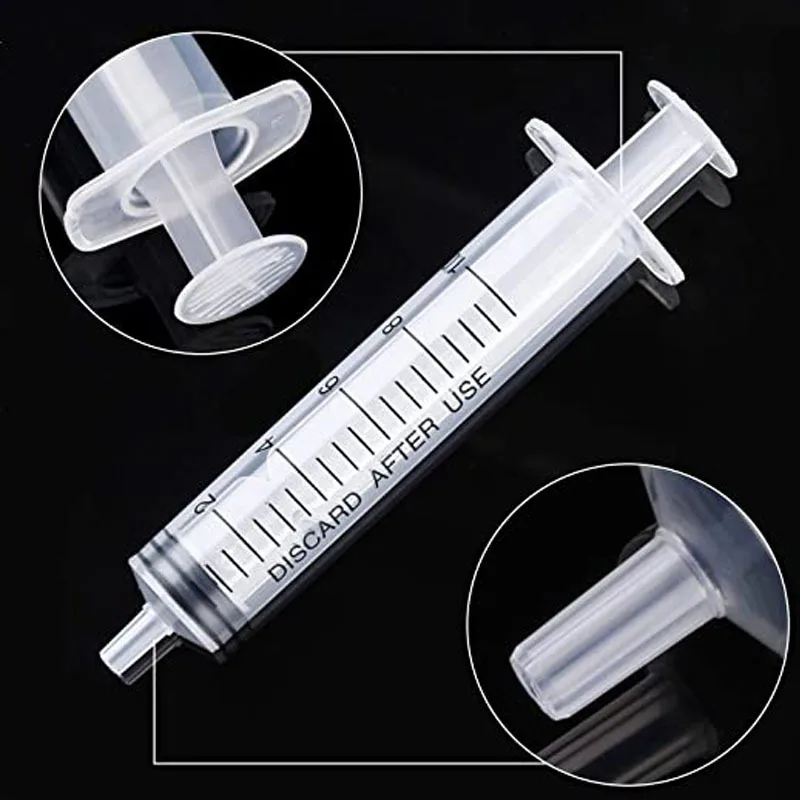 5 10 20 50 100Pcs reusable 10ML plastic Nutritional Measuring Syringe tool Sampling