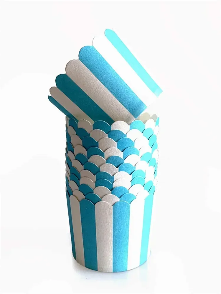 50pcs Stripe Cupcake Paper Cup 4