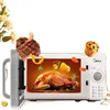 Household Mini 360 ° Rotary Table Heating 20L Knob Controlled Mechanical Microwave Oven микроволновка 1