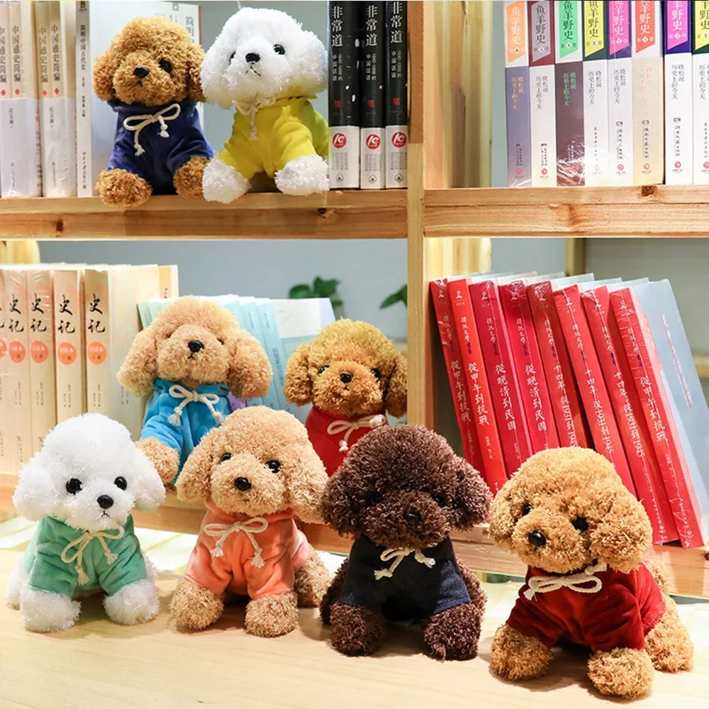 20cm/25cm Imitation Teddy Dog Plush Stuffed Doll Cute Poodle Stuffed Toy Cloth Doll Plush Dog Baby Stuffed Animals Kawaii Plush