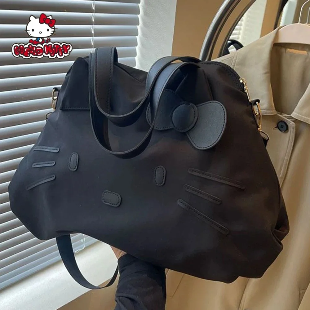 

Y2K Sanrio Hello Kitty Shoulder Bag cute Folding BigTravel Bag San Liou Casual HandbagCartoon Versatile Handbag Portable