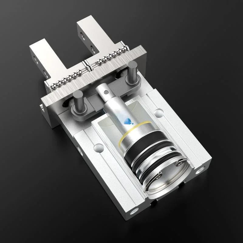 

Pneumatic Finger Probe Tester Cylinder Mhzl2 Clip Manipulator Small Parallel Gripper MHZ2-16D/10d20d25d32d