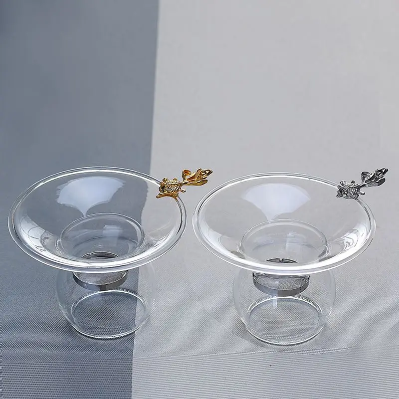 

Chinese Kung Fu Glass Tea Infusers Set, Tea Strainer, Creative Heat Resistant, Teaware Infusers with Stainless Steel Mesh