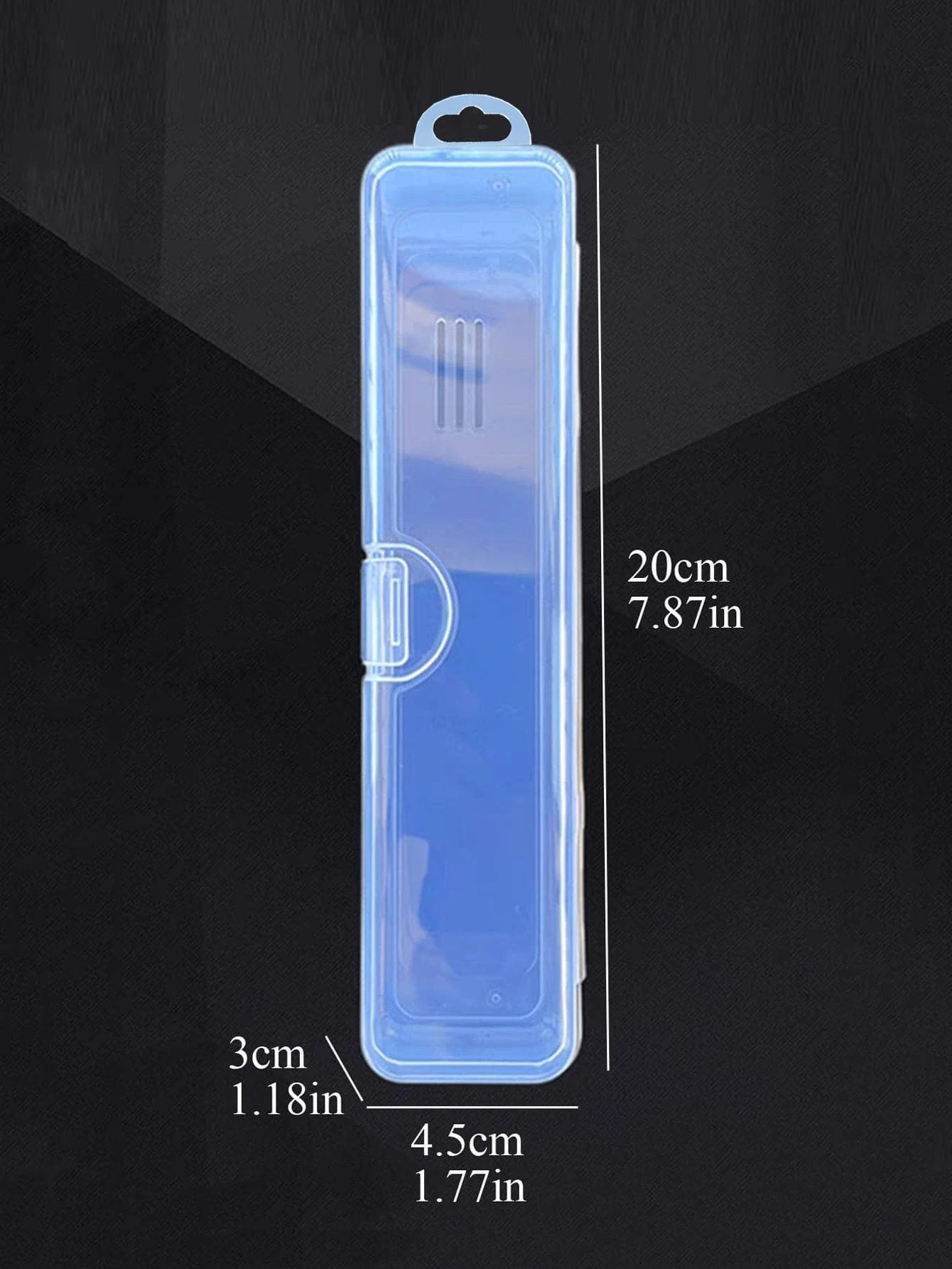 Clear Portable Toothbrush Storage Box 1pc For Outdoor