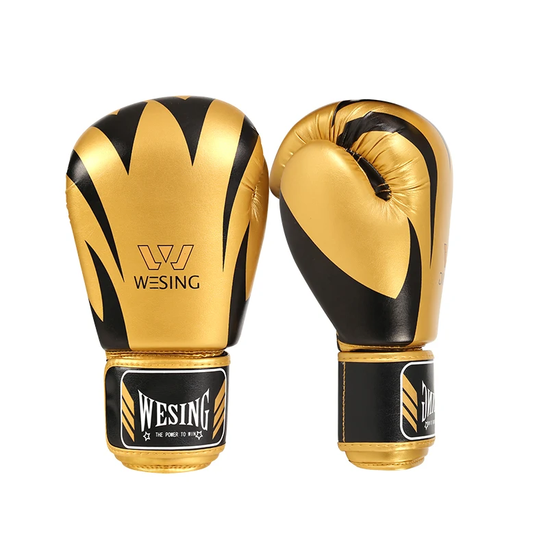 Wesing 6/10oz Child Adult MMA Muay Thai Boxing Gloves Sanda Kickboxing Martial Arts Training Mitts Equipment DEO