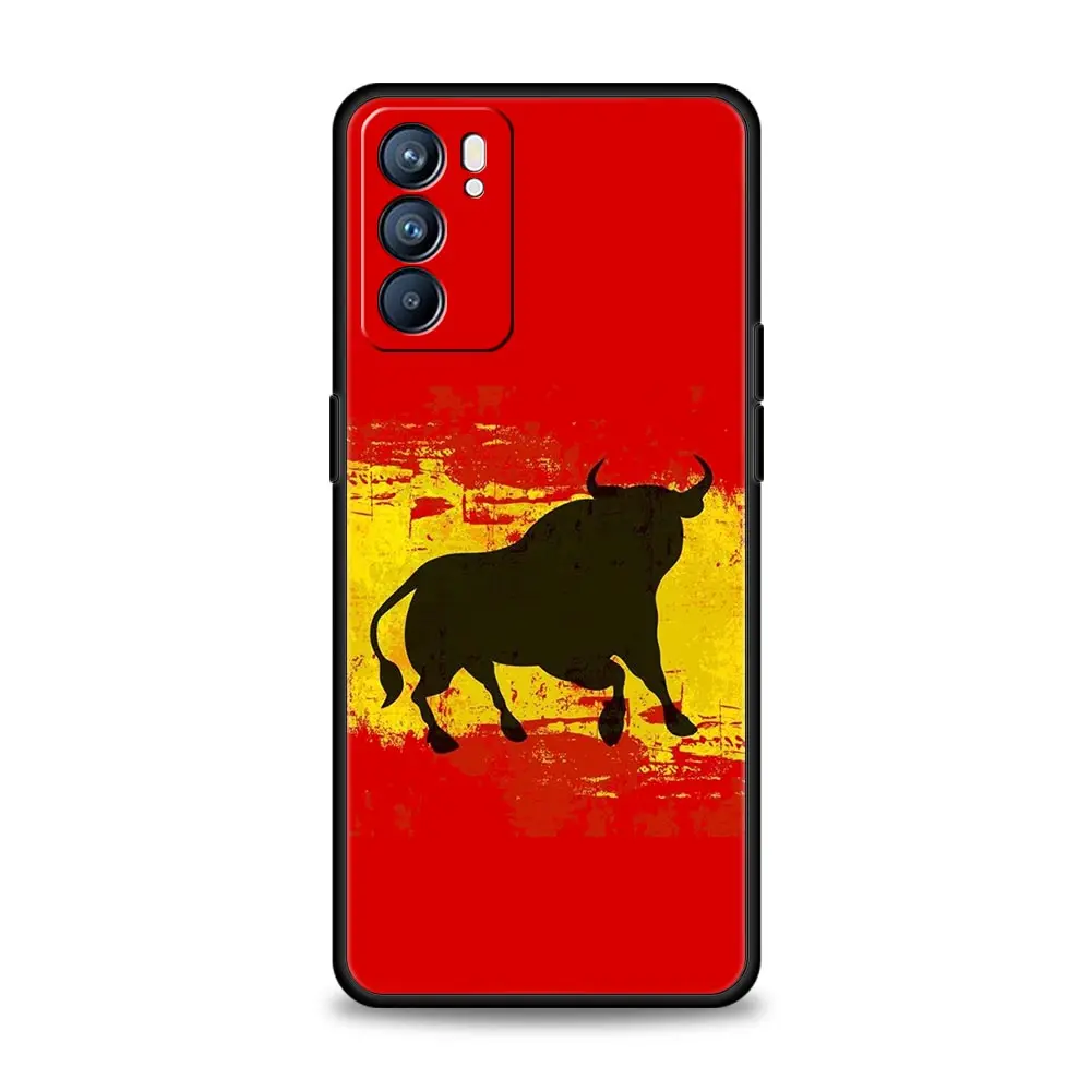 Spain Bull Flag Design Phone Case Cover