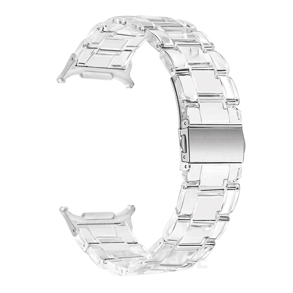 Elegant Clear Resin Watch Bracelet - Premium Strap Accessory