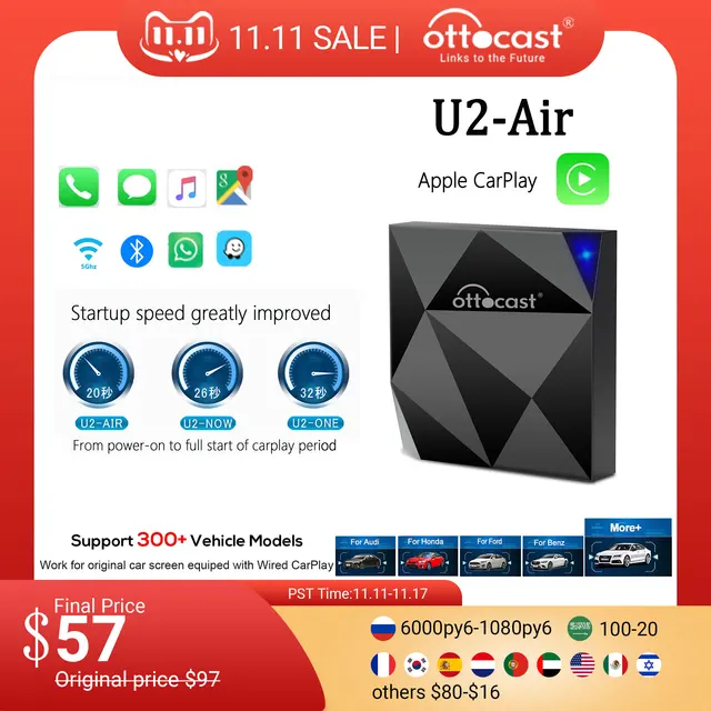 OTTOCAST U2 Air Wireless CarPlay Adapter: Upgrade Your Driving Experience