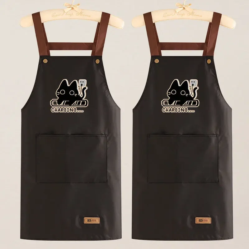 New Hot Sale Of The Season Long Sleeve Chinese Style Apron High Aesthetic Value Waterproof Oil Resistant Men Women Cooking Apron