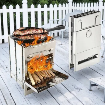 Stainless Steel Folding BBQ Grill 1