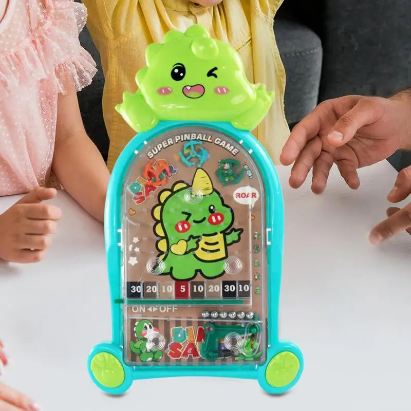 Handheld Pinball Game Finger Dinosaur Pinball Toy Creative Pinball Game Toy Educational Handheld Small Pinball Game Machine For 3