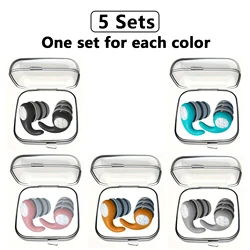 Soft Silicone Earplugs - Noise Canceling, Comfortable Fit for Sleep and Swimming (Package 6)