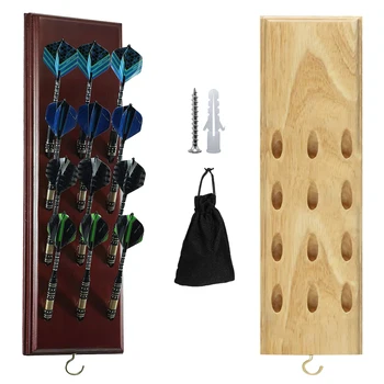 Wall-Mounted Solid Wood Dart Holder 1