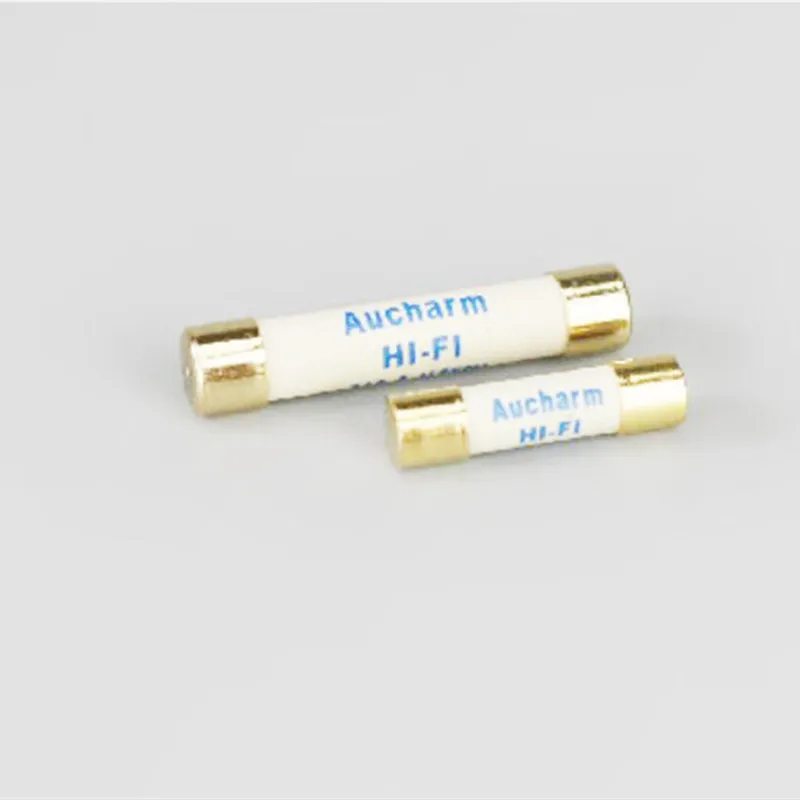 

1pcs Gold-plated Aucharm fuse tube hifi fever grade silver fuse silver alloy CD turntable amplifier preamp Post-amp